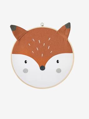 Bedding & Decor-Embroidered Fox Wall Decoration