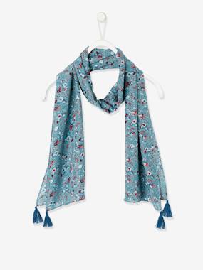 Girls-Accessories-Lightweight Scarves-Scarf with Floral Print