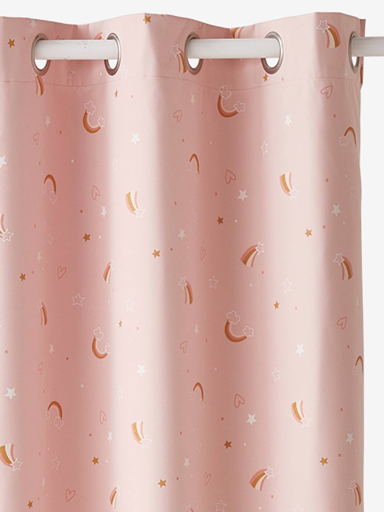 Glow In The Dark Blackout Curtain, Sheer Pink Shower Curtain