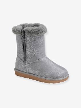 Shoes-Girls' Boots with Fur