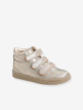 Chaussures-Chaussures fille 23-38-Baskets montantes cuir irisé fille collection maternelle
