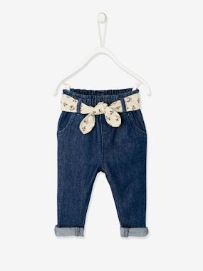 -Jean paperbag avec ceinture bébé