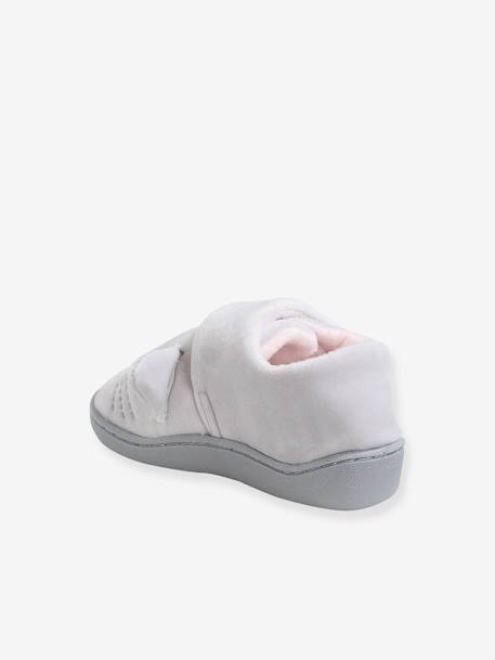Plush Slippers for Baby Girls Light Grey - vertbaudet enfant 