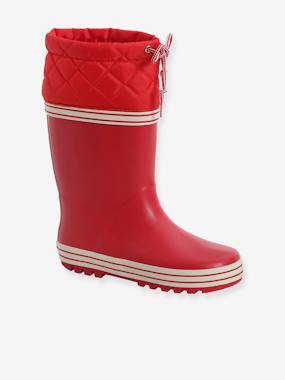 Shoes-Wellies with Padded Collar for Boys