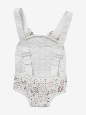 Toys-Dolls & Accessories-Baby Carrier for Baby Dolls in Cotton Gauze, Flora