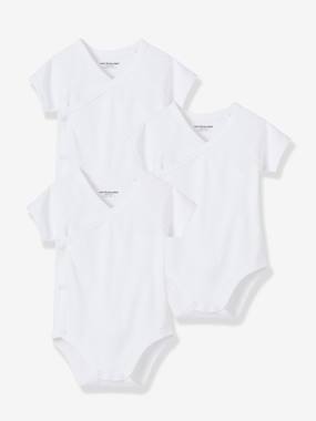 Lot de 3 body écru manche courte bébé garçon motif ours 0 à 12 mois