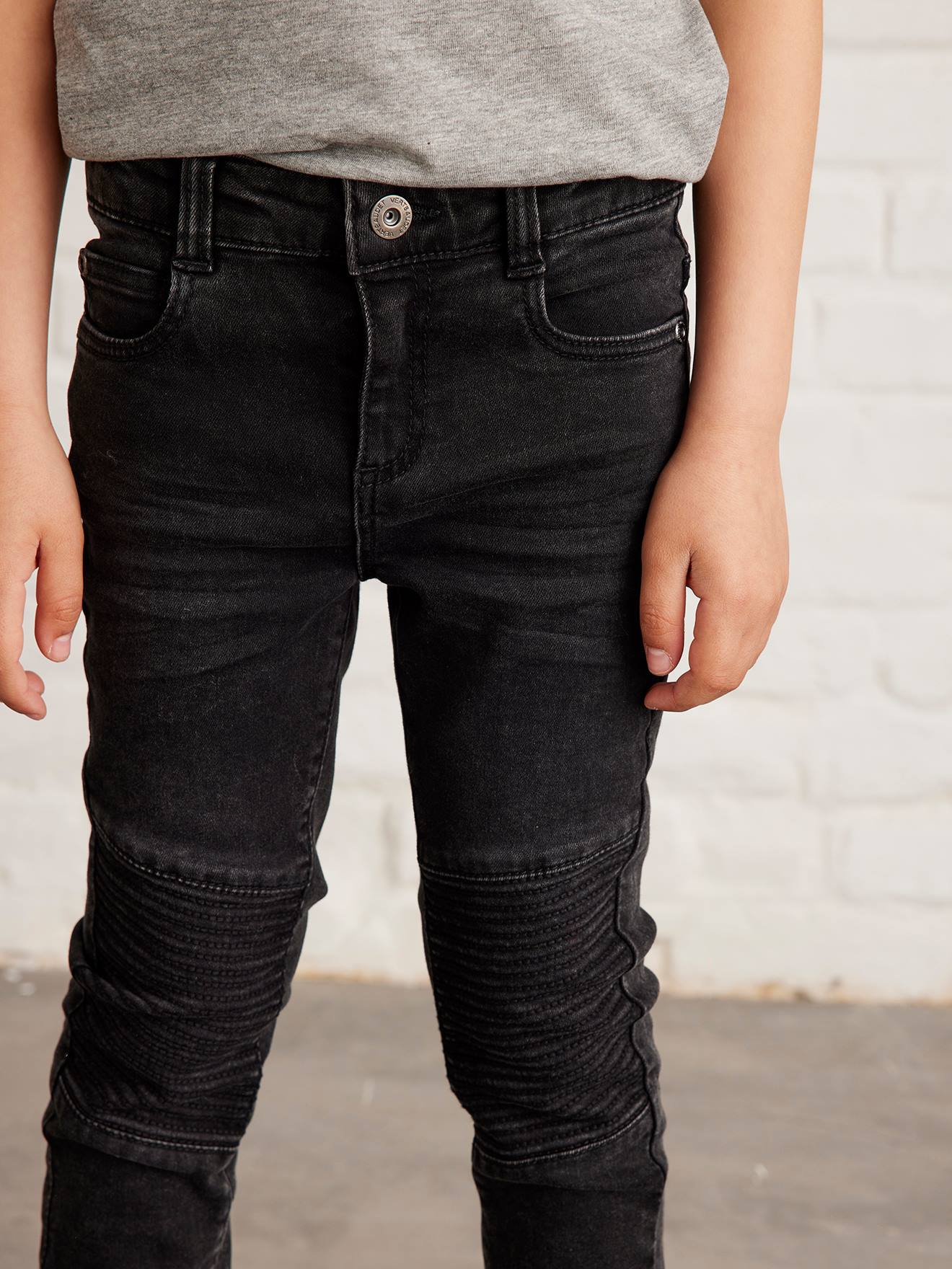 Hüftweite Slim Vertbaudet Gerade Jungen-Jeans
