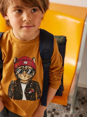 mode-responsable-T-shirt fun motif animal crayonné garçon