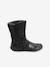 Leather Boots for Girls Black+Brown - vertbaudet enfant 