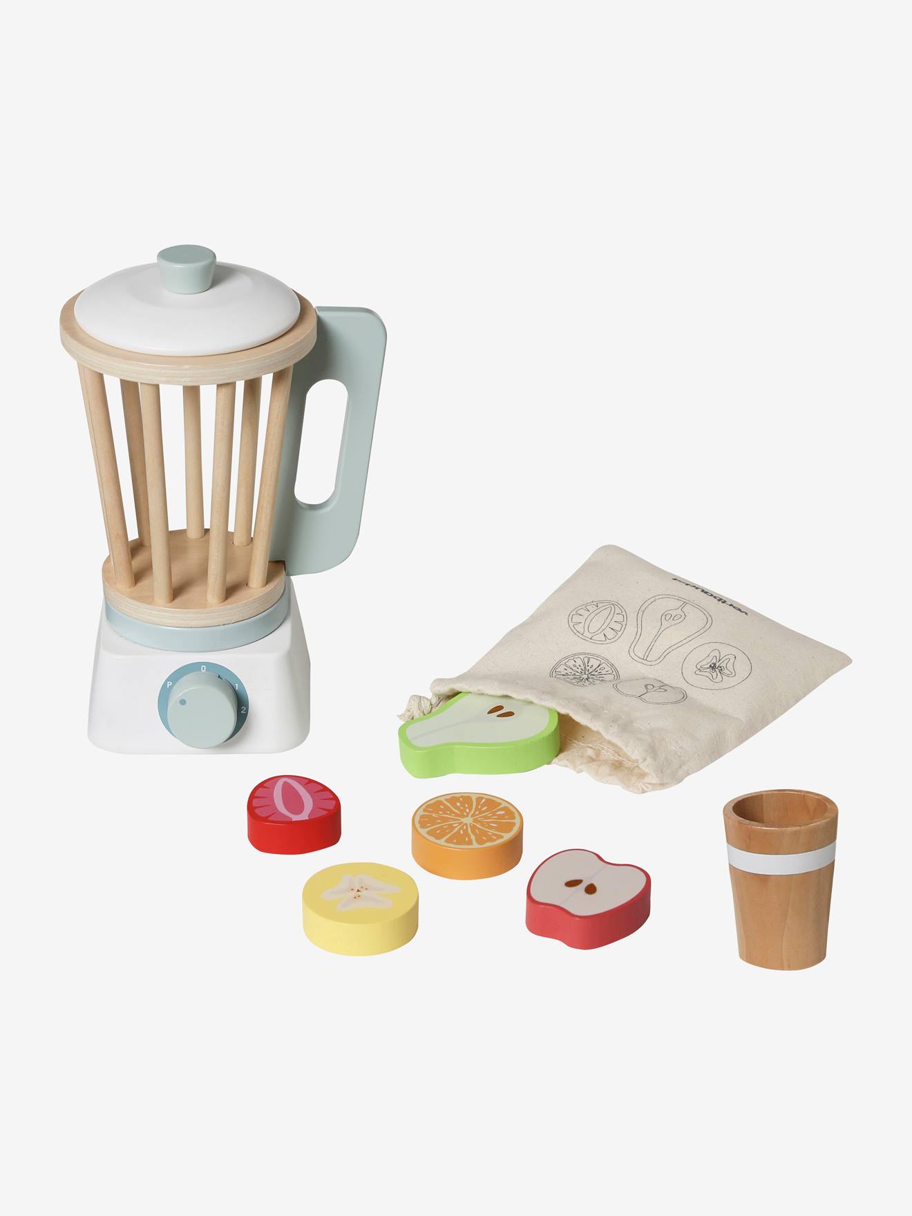 wooden toy blender