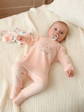 selection-velour-Velour Sleepsuit for Babies