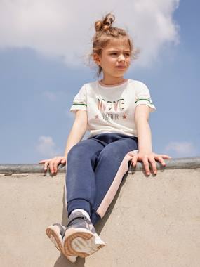 Sportwear-Joggers with Stripes on the Sides, for Girls