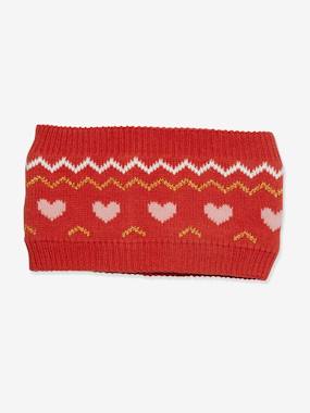 Girls-Accessories-Winter Hats, Scarves, Gloves & Mittens-Jacquard Snood for Girls, Oeko-Tex®