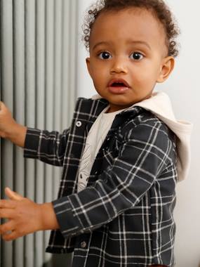 -Chequered Shirt for Baby Boys