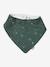 3 Bandana-Style Bibs in Cotton Gauze Brown+crystal blue+GREEN DARK ALL OVER PRINTED+Light Green+old rose+sage green+White/Print - vertbaudet enfant 