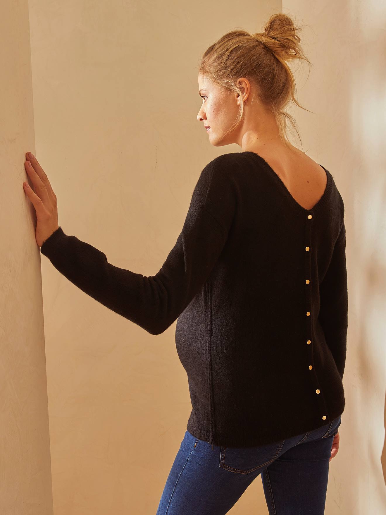 pink maternity jumper