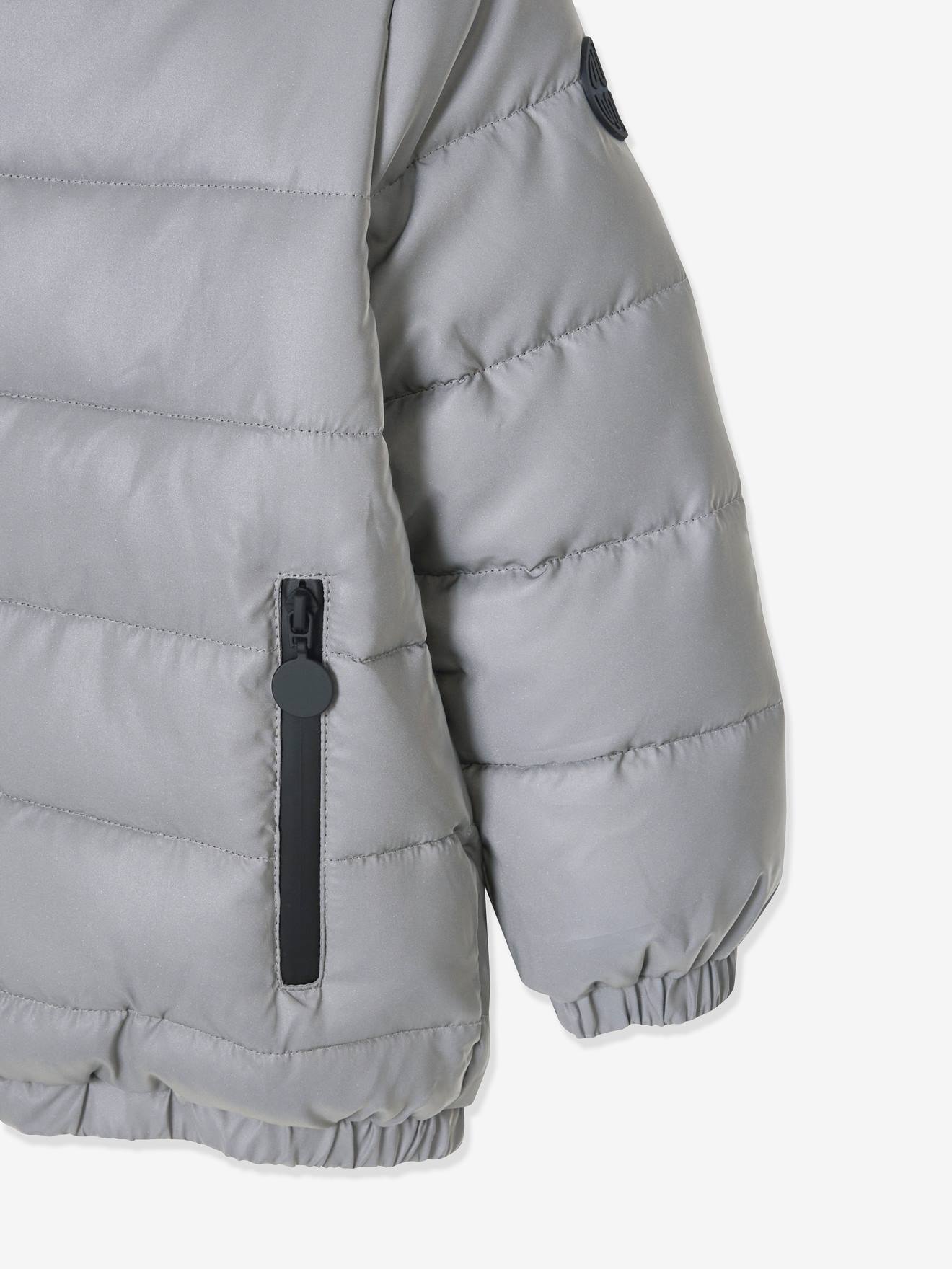 Doudoune à Capuche Garçon Vertbaudet - Doublure Polaire, Effet Réfléchissant, Indice Chaleur 3 Flocons