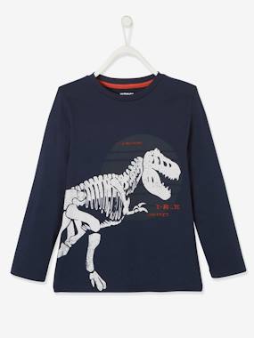 -T-Rex Dino Skeleton Top for Boys