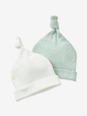 Baby-Accessories-Hats-Pack of 2 Beanies for Babies, Oeko Tex®
