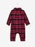 Chequered Flannel Sleepsuit for Babies Red Checks - vertbaudet enfant 