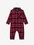 Chequered Flannel Sleepsuit for Babies Red Checks - vertbaudet enfant 