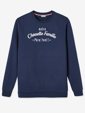 Maternity-Knitwear-"notre Chouette Famille" Sweatshirt for Men, Capsule Collection by Vertbaudet