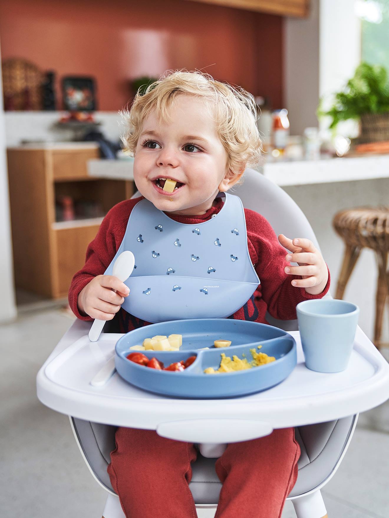 Coffret Repas Bébé 6m+ bleu Chicco - Les bébés du bonheur
