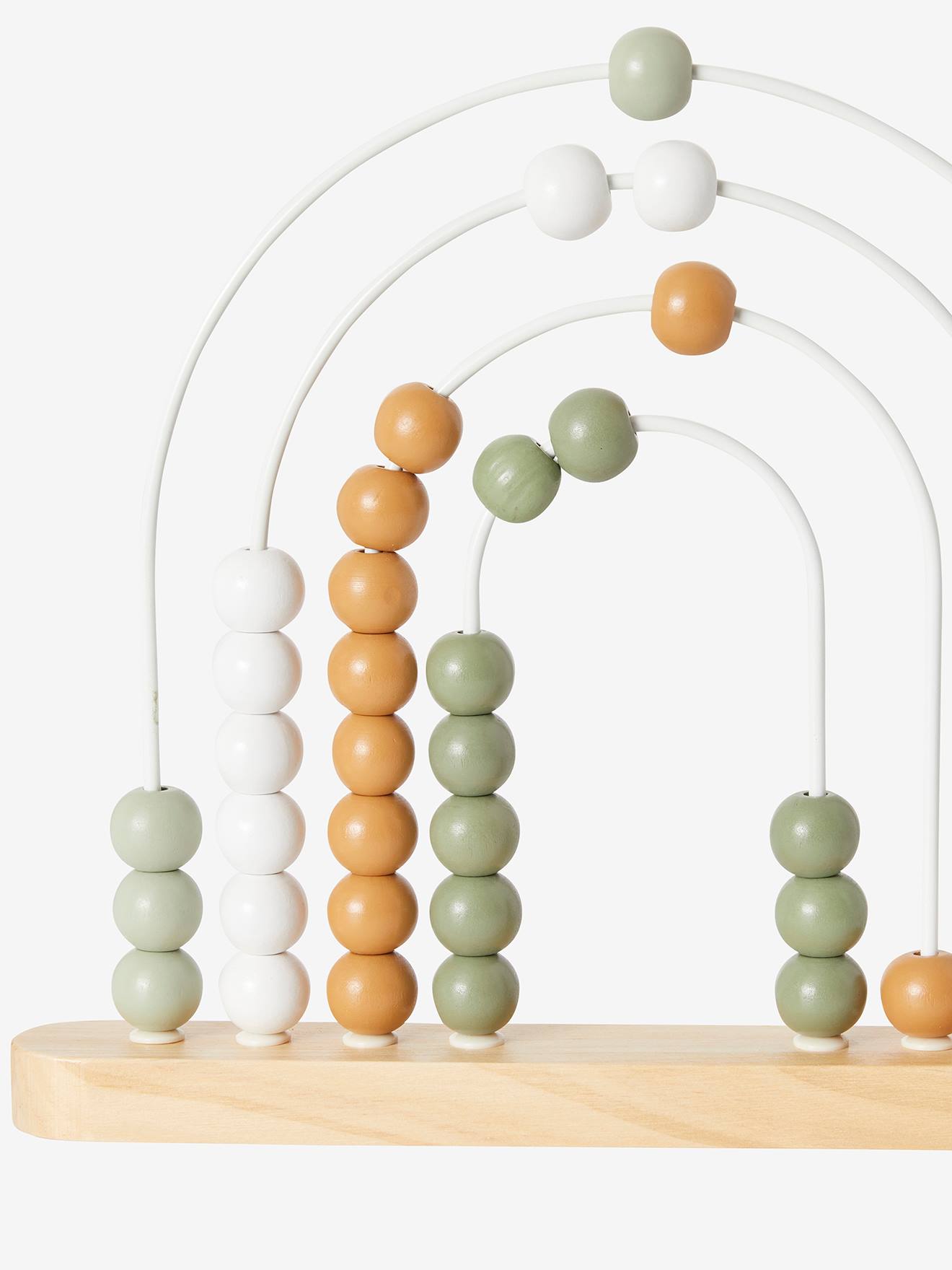 Wooden abacus pastel rainbow