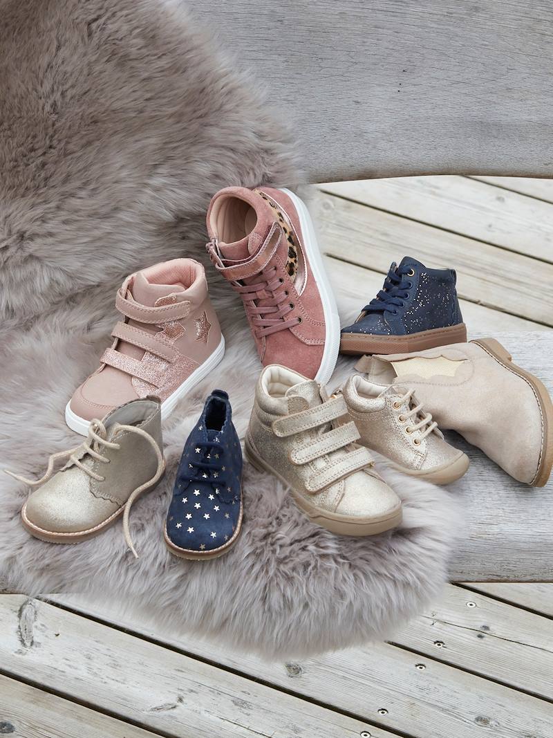 Soft Leather Ankle Boots for Baby Girls, Designed for Crawling gold