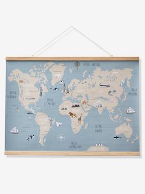Linge de lit & Déco-Décoration-Cadre, affiche, pêle-mêle-Décoration murale mappemonde Carte du Monde