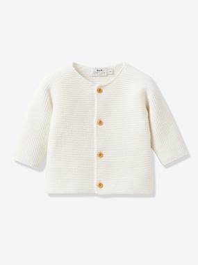 Baby-Jumpers, Cardigans & Sweaters-Cardigans-Baby's garter stitch cardigan