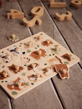 Toys-Educational Games-Peg Puzzle, Green Forest