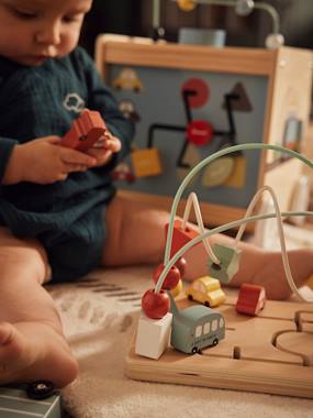 Toys-Abacus Maze in FSC® Wood, Small Cars
