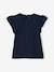 T-shirt fille avec détails broderie anglaise BLANC+bleu marine+corail+fuchsia+mauve+VERT PALE - vertbaudet enfant 