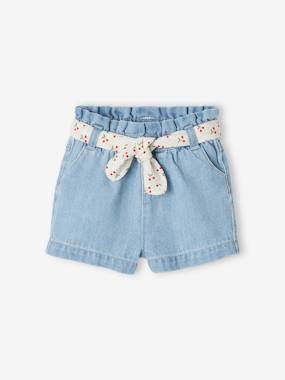 Baby-Shorts-Paperbag Shorts with Belt for Babies
