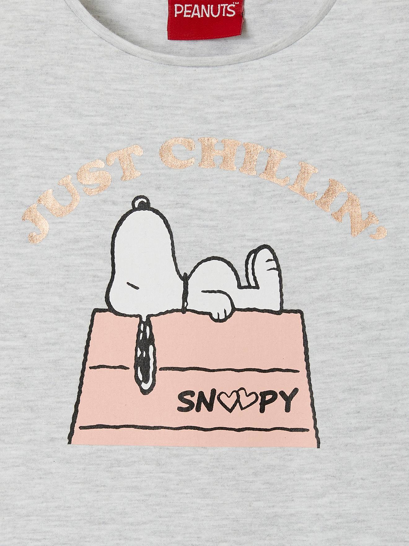 Snoopy by Peanuts® T-shirt Girls - grey light solid with design, Girls
