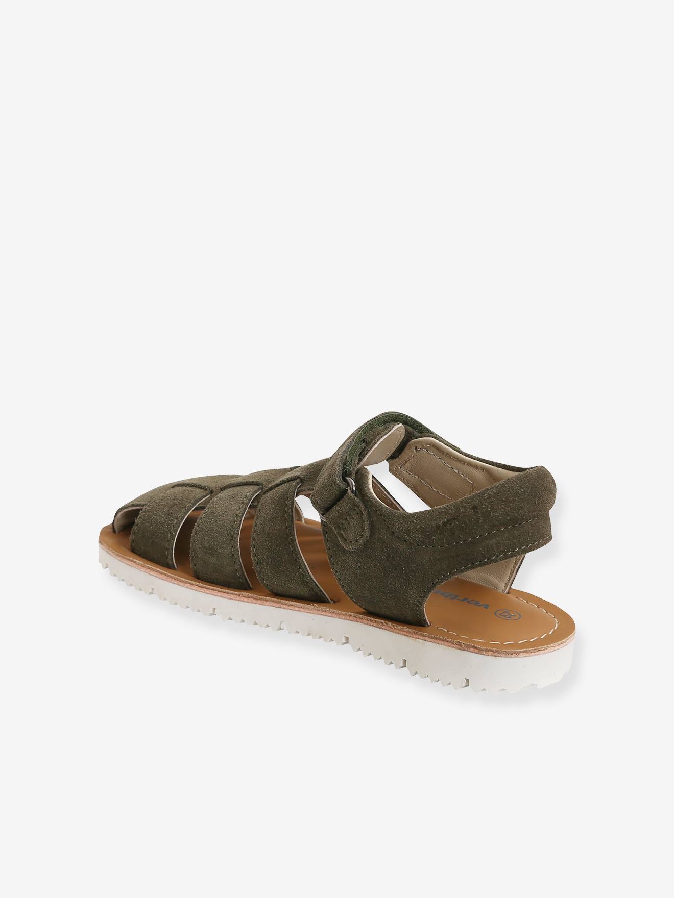 Boys Clarks Fudgy Jump Leather First Walking Sandals F & G Fittings 