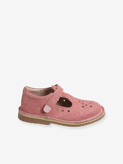 VERTBAUDET Salomés Girls' Leather Collection Kindergarten, Off-white, 26 EU