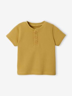 Baby-T-shirts & Roll Neck T-Shirts-T-shirts-Honeycomb Grandad-Style T-Shirt for Babies