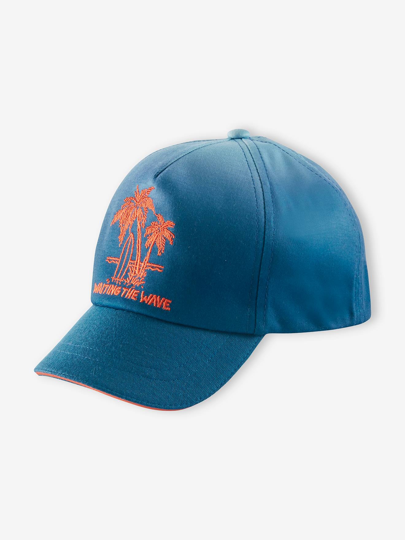 Cap with Palm Trees, for Boys - blue 