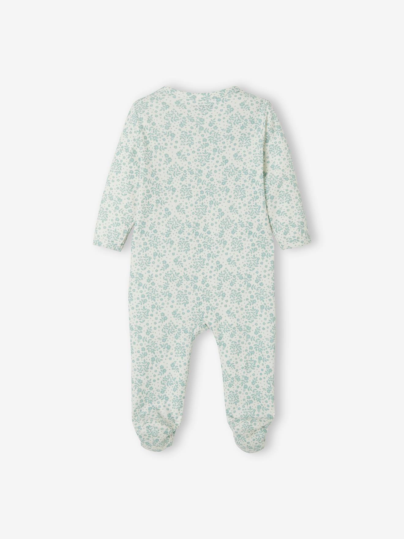 Lot de 3 pyjamas en coton bébé ouverture zippée - lot ivoire, Bébé