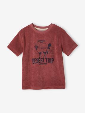 -French Terry T-Shirt with Antelope, for Boys