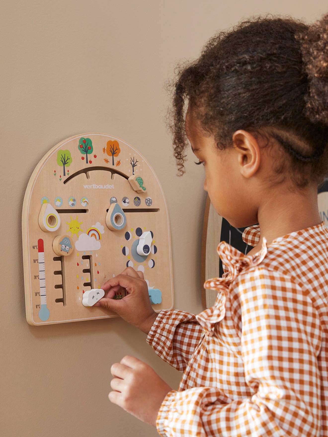 HABA Sensory Wall - Colorful Squares Wall Game, Wall Panel Toys