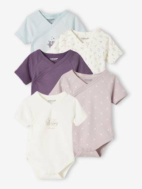 Newborn Baby Boys Bodysuit Short-Sleeve Onesie Hot Air Balloon Print Outfit Winter Pajamas 