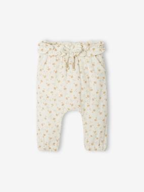 -Trousers with Elasticated Waistband for Baby Girls