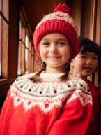 Christmas Jacquard Jumper for Girls  - vertbaudet enfant 