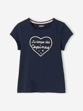 -T-Shirt with Message, for Girls