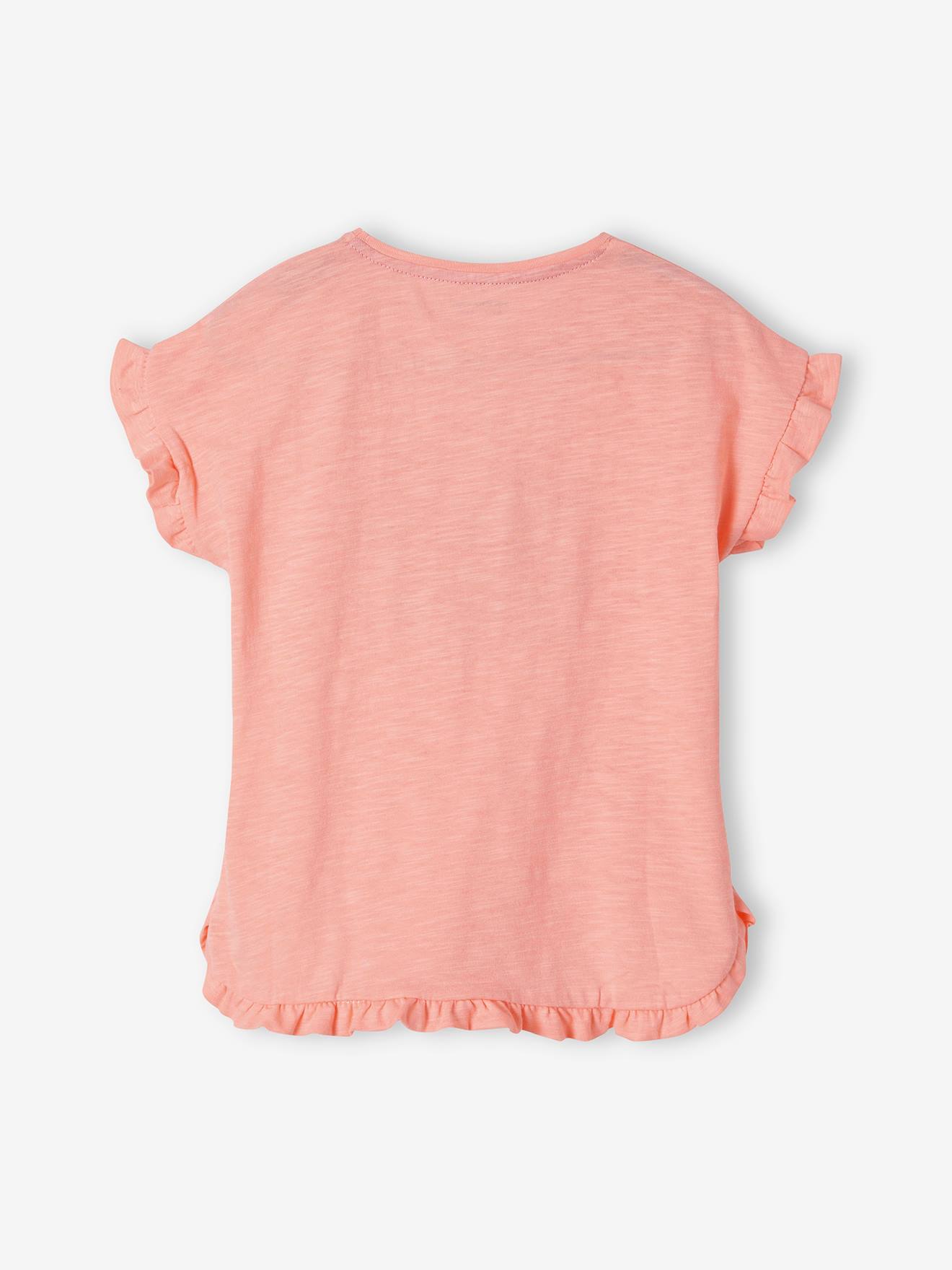 T-Shirt with Ruffle \u0026 Sequins for Girls 