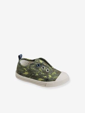 Shoes-Baby Footwear-Fabric Trainers with Elastic, for Baby Boys