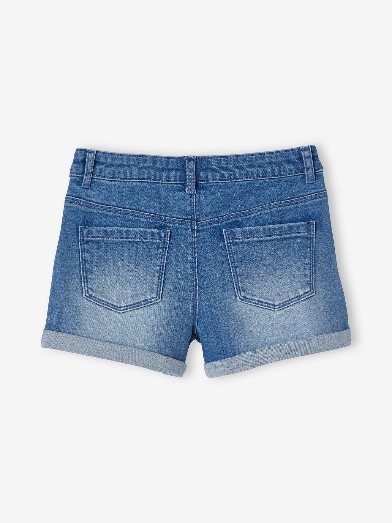Embroidered Denim Shorts for Girls 